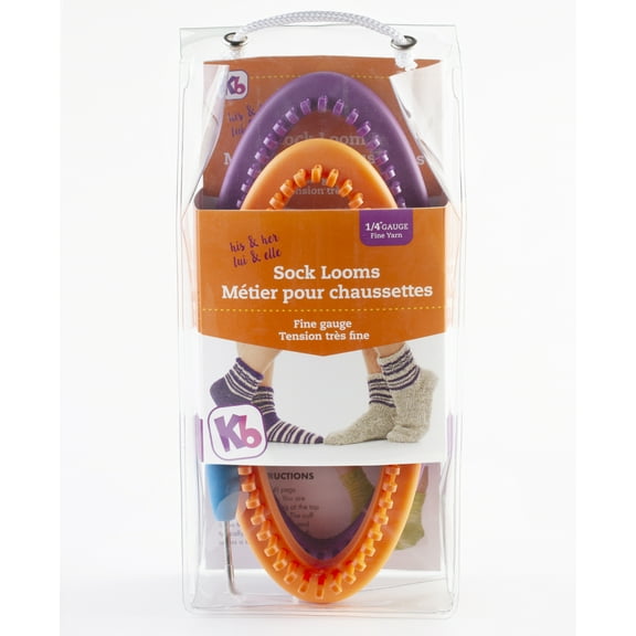 Authentic Knitting Board His & Her Sock Looms, Fine Gauge, 2 Loom Set