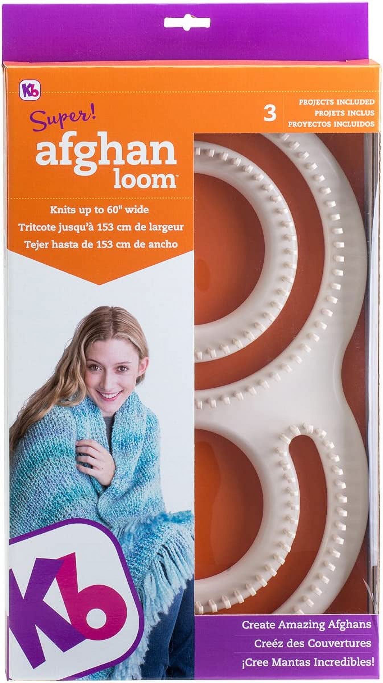 Authentic Knitting Board KB8000 Afghan knitting loom