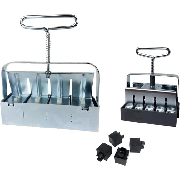 Authentic Ladbrooke Soil Block Maker 4-Pc. Basics Set Includes Mini 4, Micro 20, Cubic Inserts, Seed Pins. Made in England