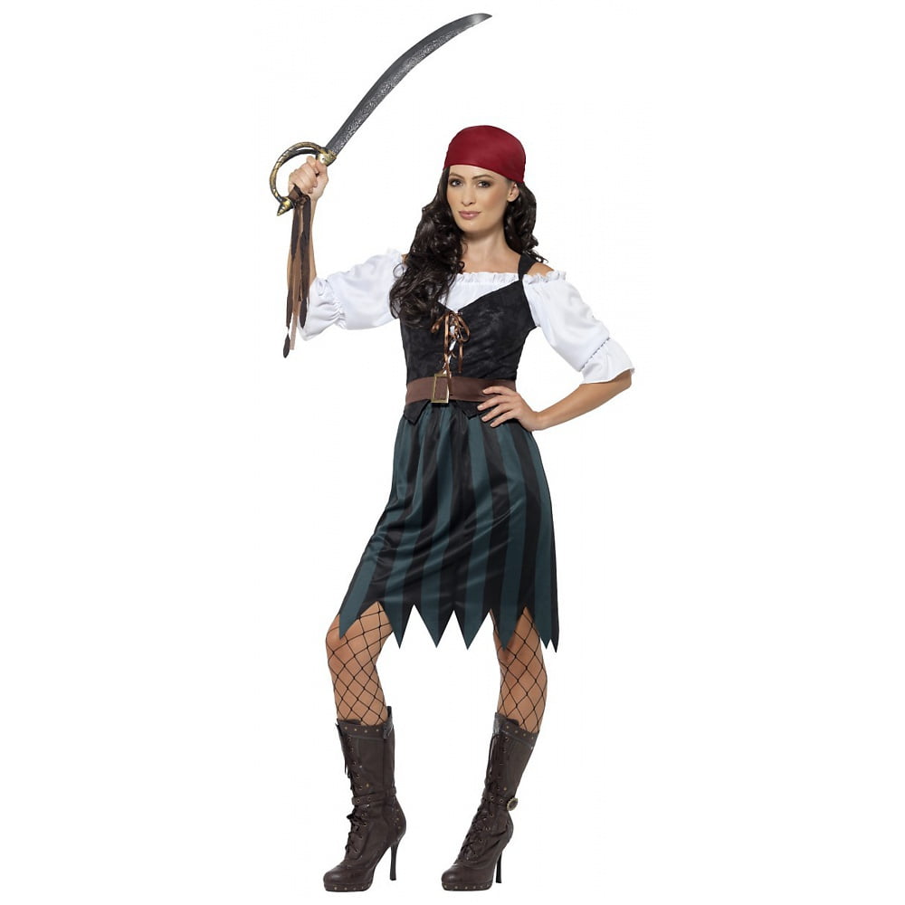 Authentic Lady Captain Adult Costume Small Walmart