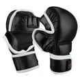 thumbnail image 1 of Authentic Leather MMA Sparring Gloves, Training Strike Punch Mitts MMA Fight Box Martial Arts Gloves, 1 of 2