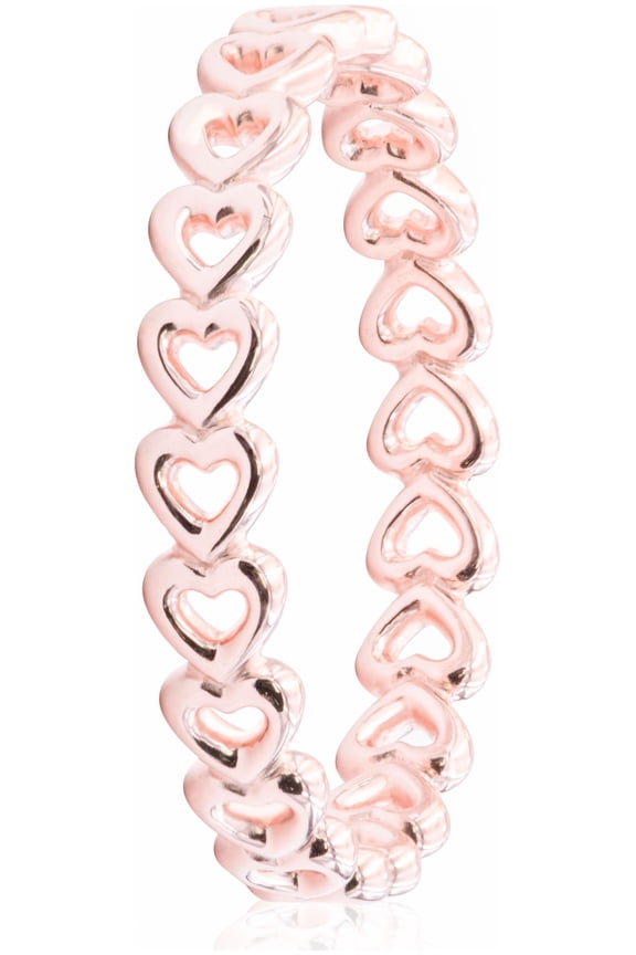 Authentic Linked Love Ring, Rose 180177-58 EU 8.5 US