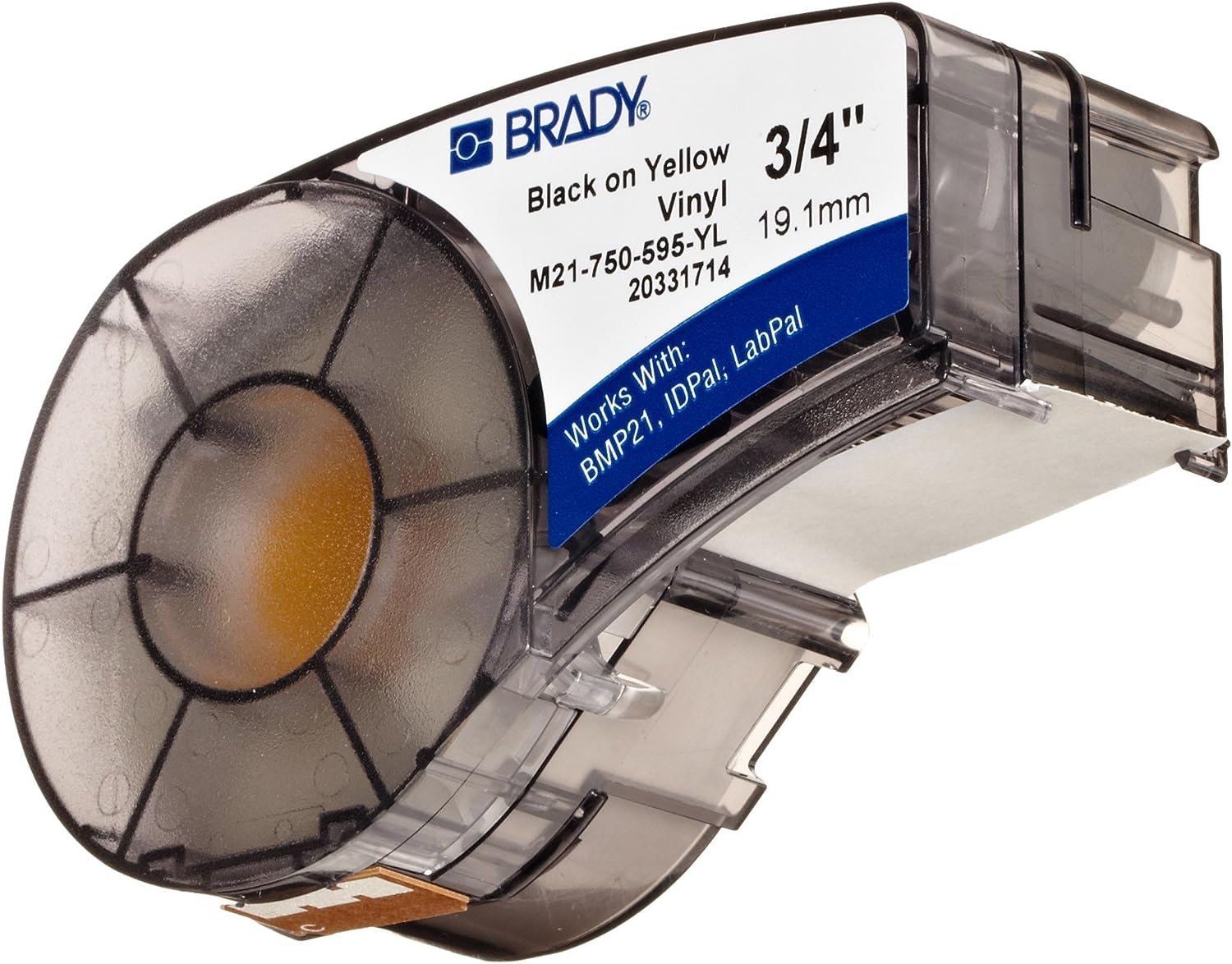 Authentic (M21-750-595-YL) All-Weather Vinyl Label for Indoor/Outdoor ...