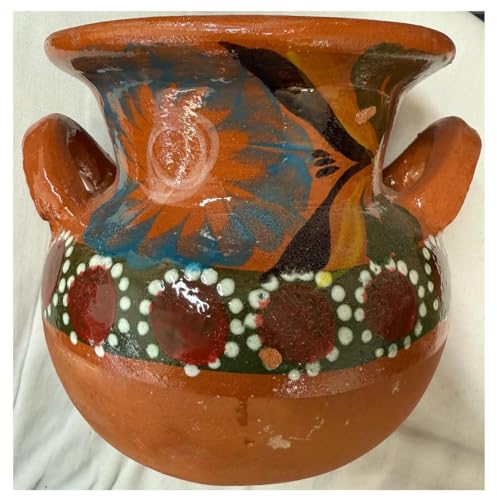 Authentic Mexican Barro Olla Jarro De Tonala Bola Grande Mexicana Jarrito Para Frijol Frijoles Sopas Boiling Beans Chilis Soup Clay Pot
