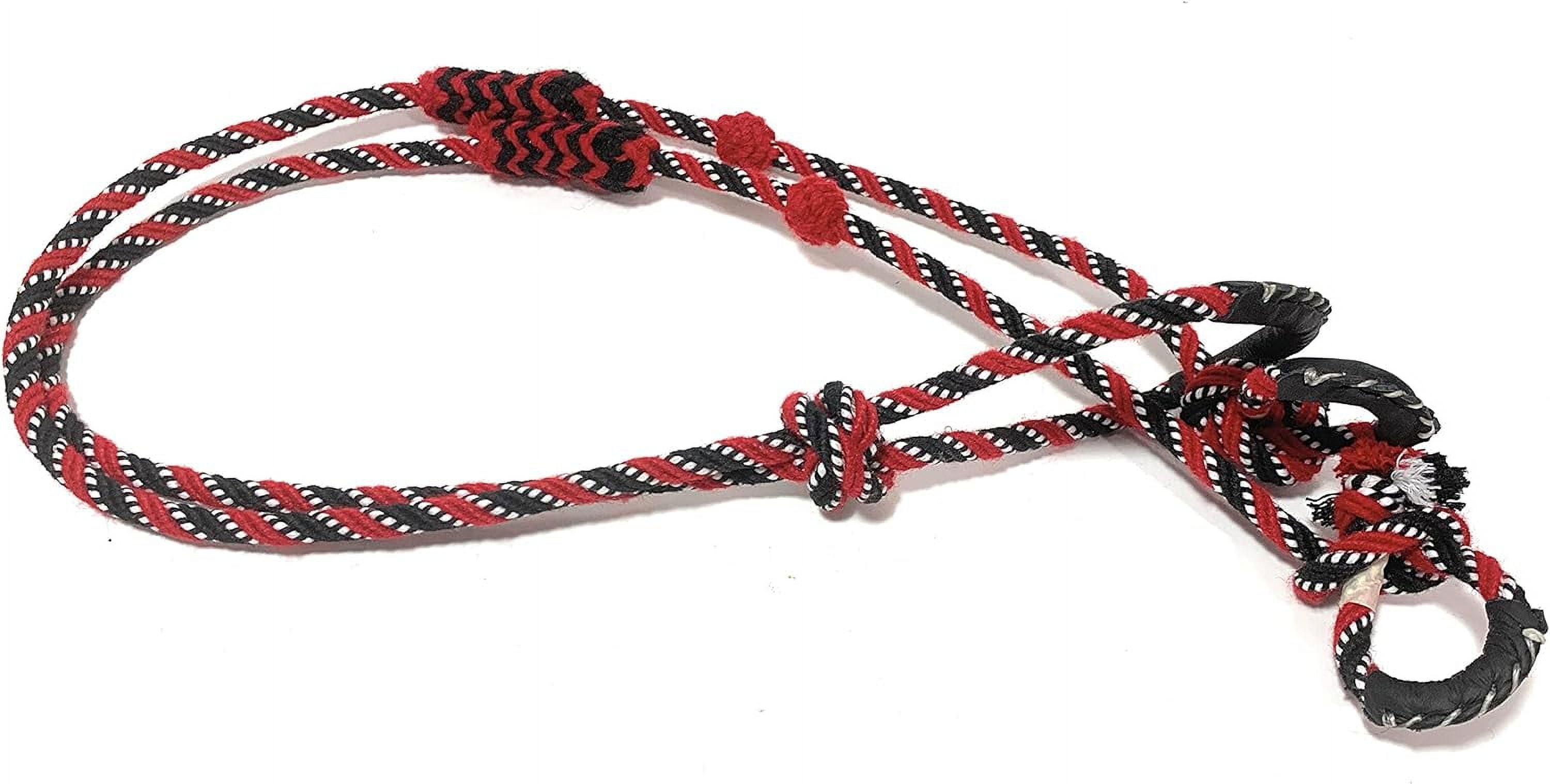 Charro Reins Horse Hair Red Riendas con Crin de Caballo Rojo
