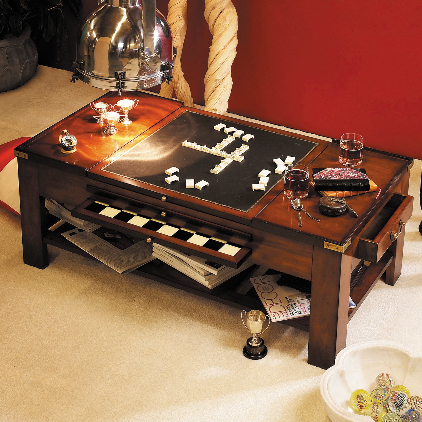 Authentic Models Game Table Coffee TableBlack