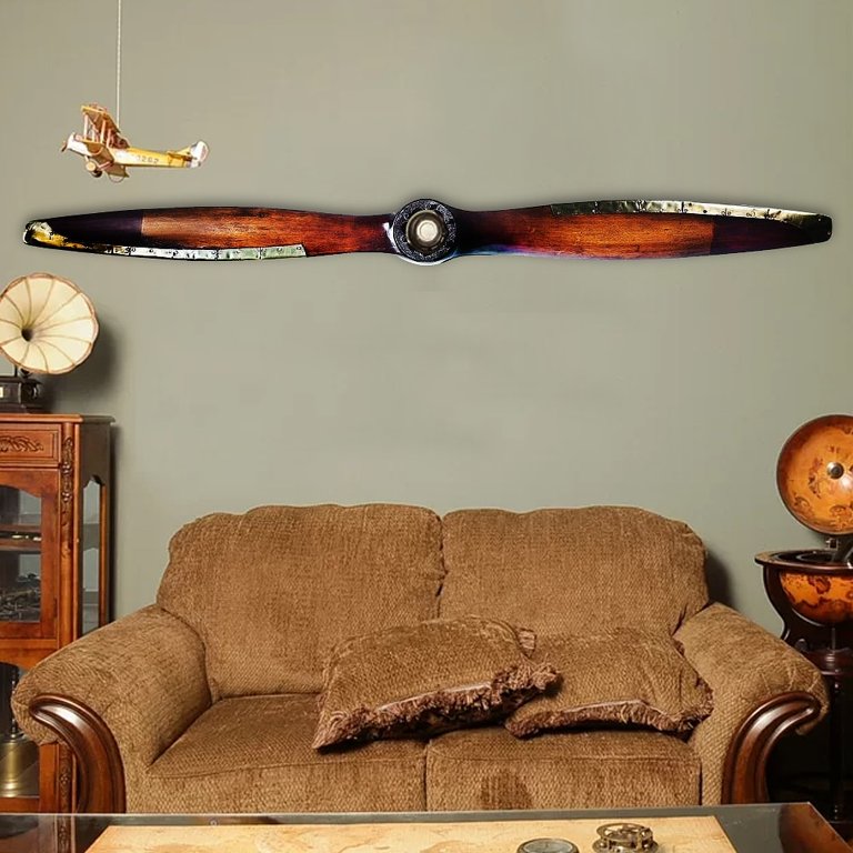 Authentic Models モビール（Flight） Authentic Models, Vintage Flight Propeller, Home Decor - Honey