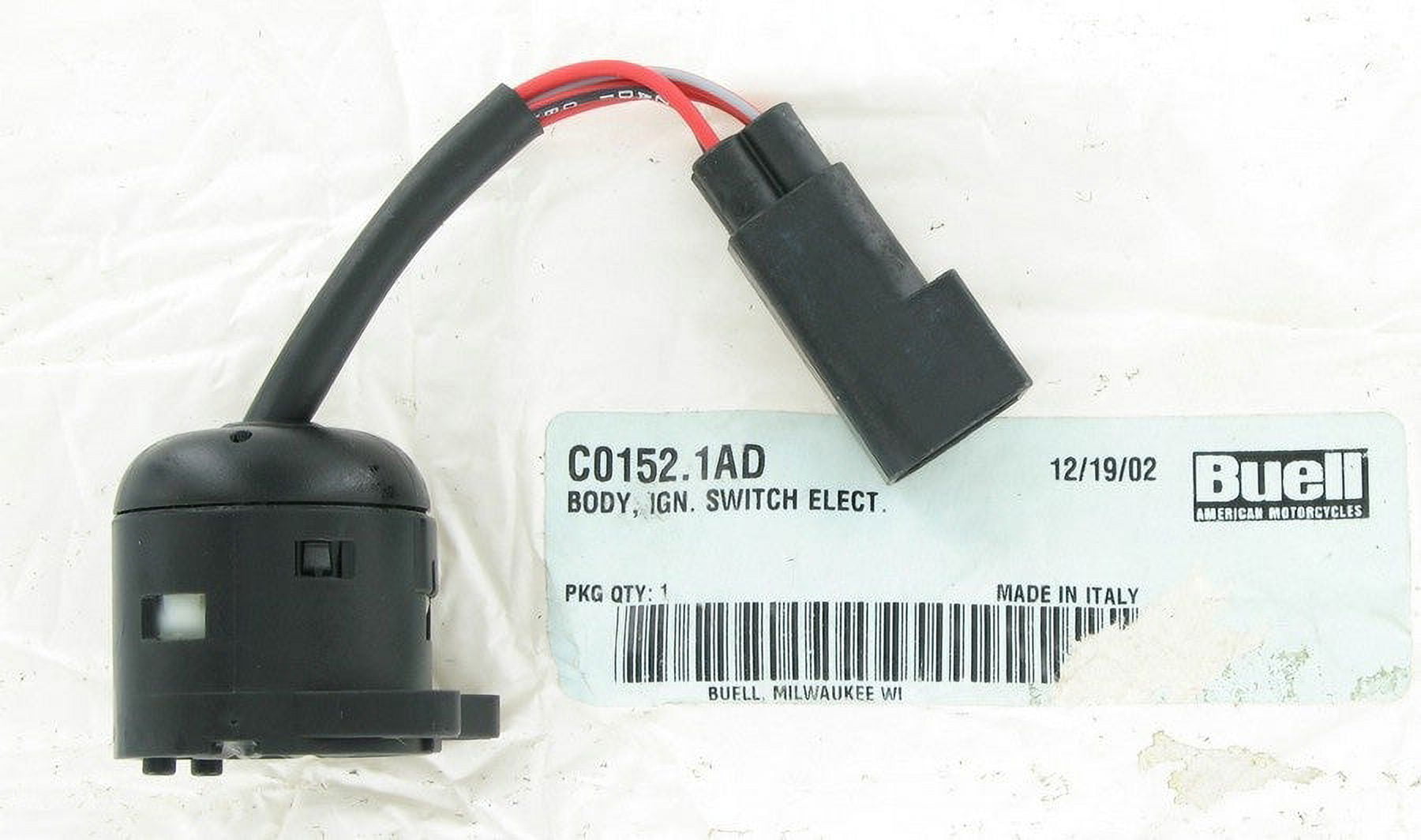 New OEM Genuine HarleyDavidson Ignition Switch Body Electric, C0152