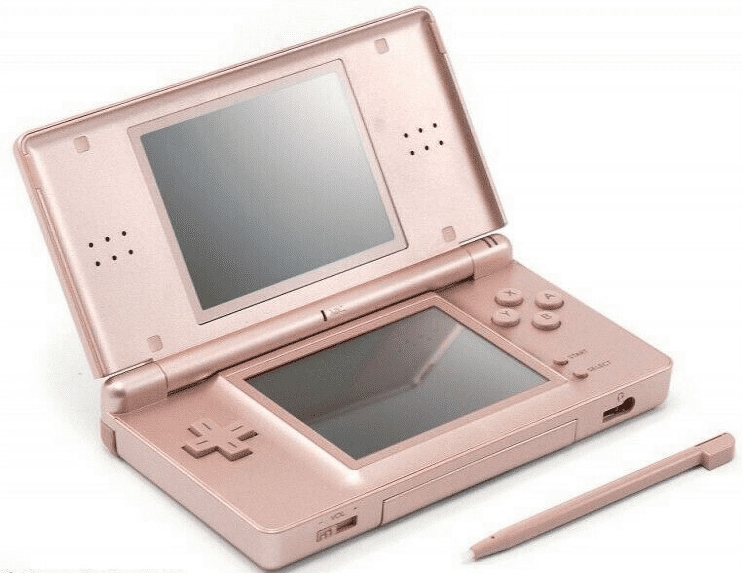 Authentic Nintendo DS Lite Console Metallic Rose with Stylus and