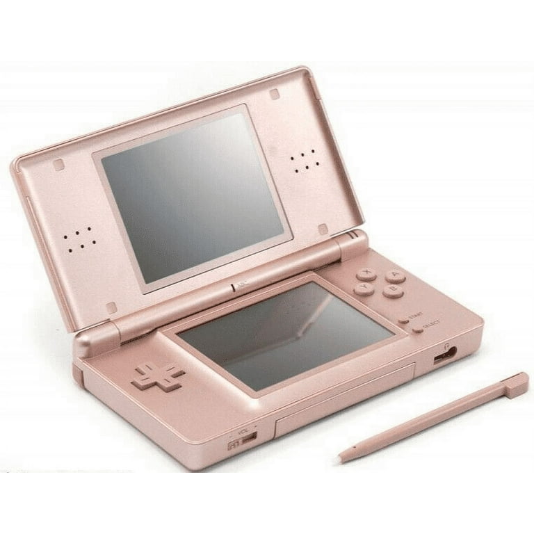 Authentic Nintendo DS Lite Console Metallic Rose with Stylus and Charger -  100% OEM