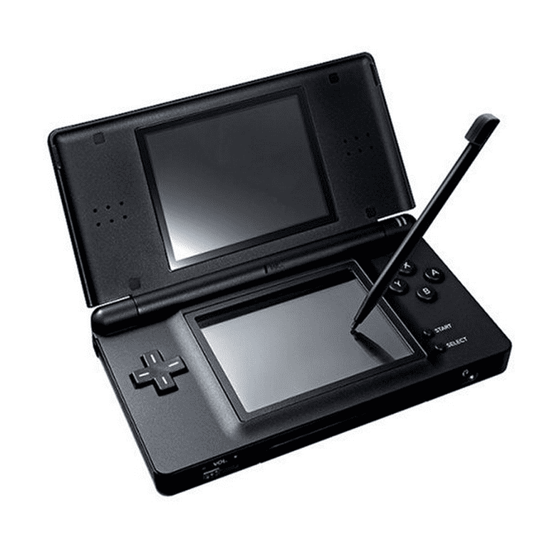 Authentic DS Lite Jet Black with Stylus and Charger - 100% OEM (Used) - Walmart.com