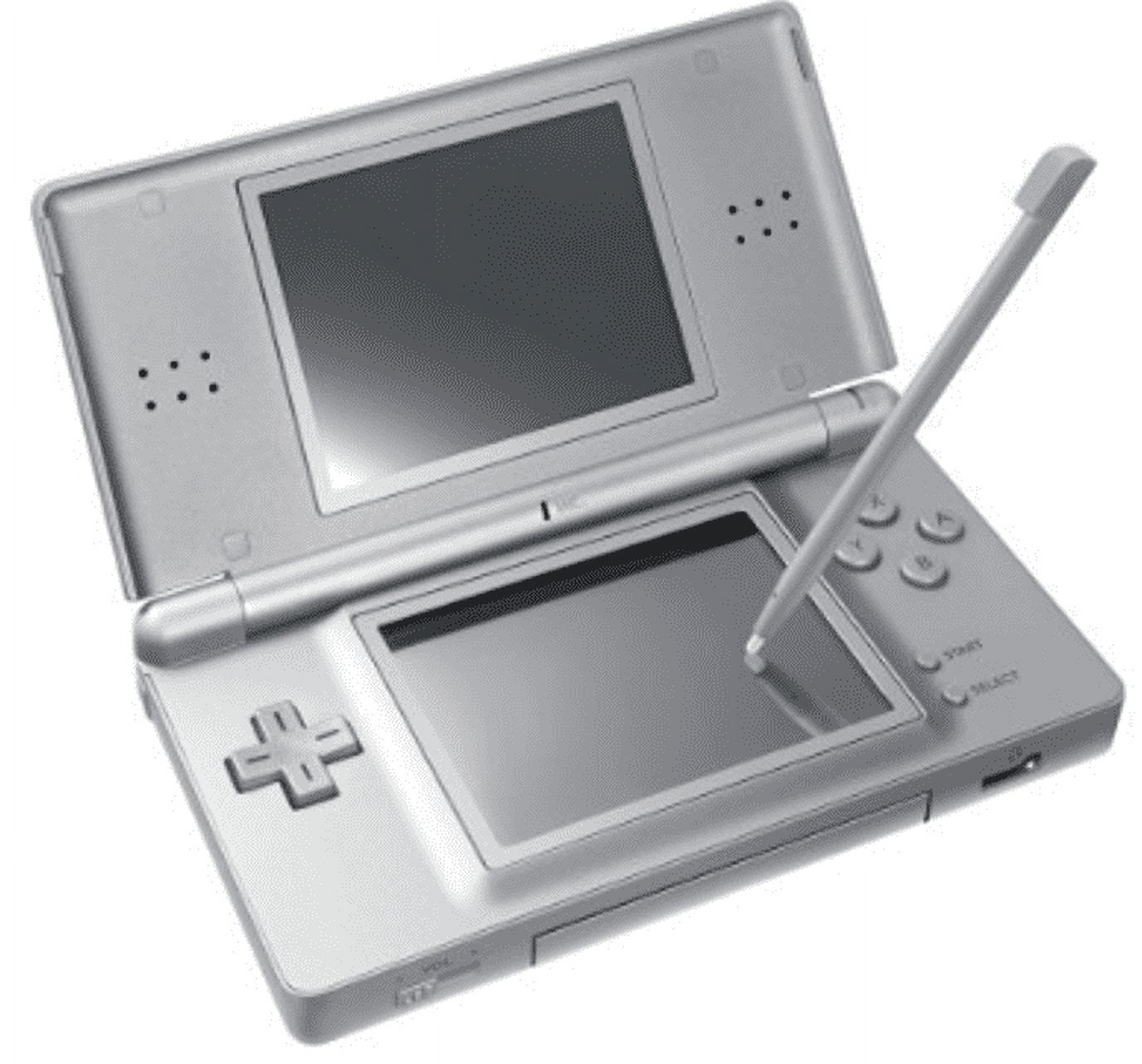 Authentic Nintendo DS Lite Metallic Silver Gray with Stylus and Charger - 100% OEM - image 1 of 3