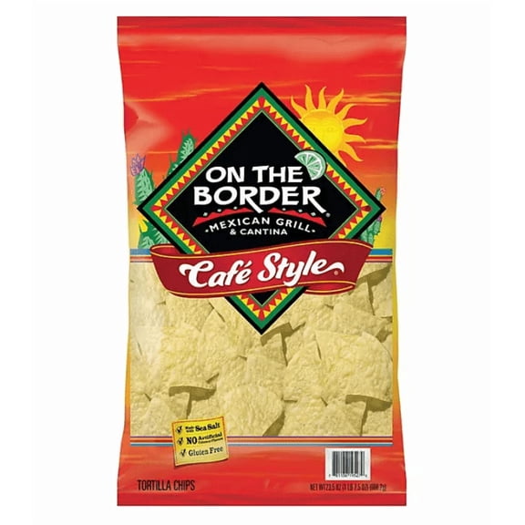 On The Border Cafe Tortilla Chips, 23.5 oz.