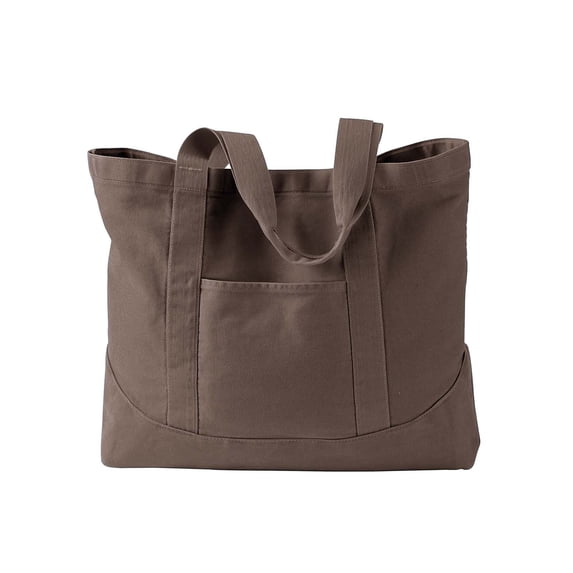 Authentic Pigment 14 oz. Pigment-Dyed Large Canvas Tote - 1904