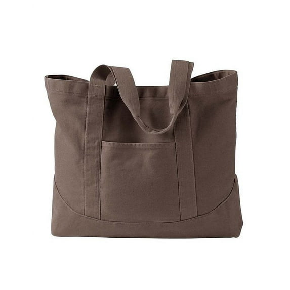 Authentic Pigment 1904 Pigment-Dyed Large Canvas Tote