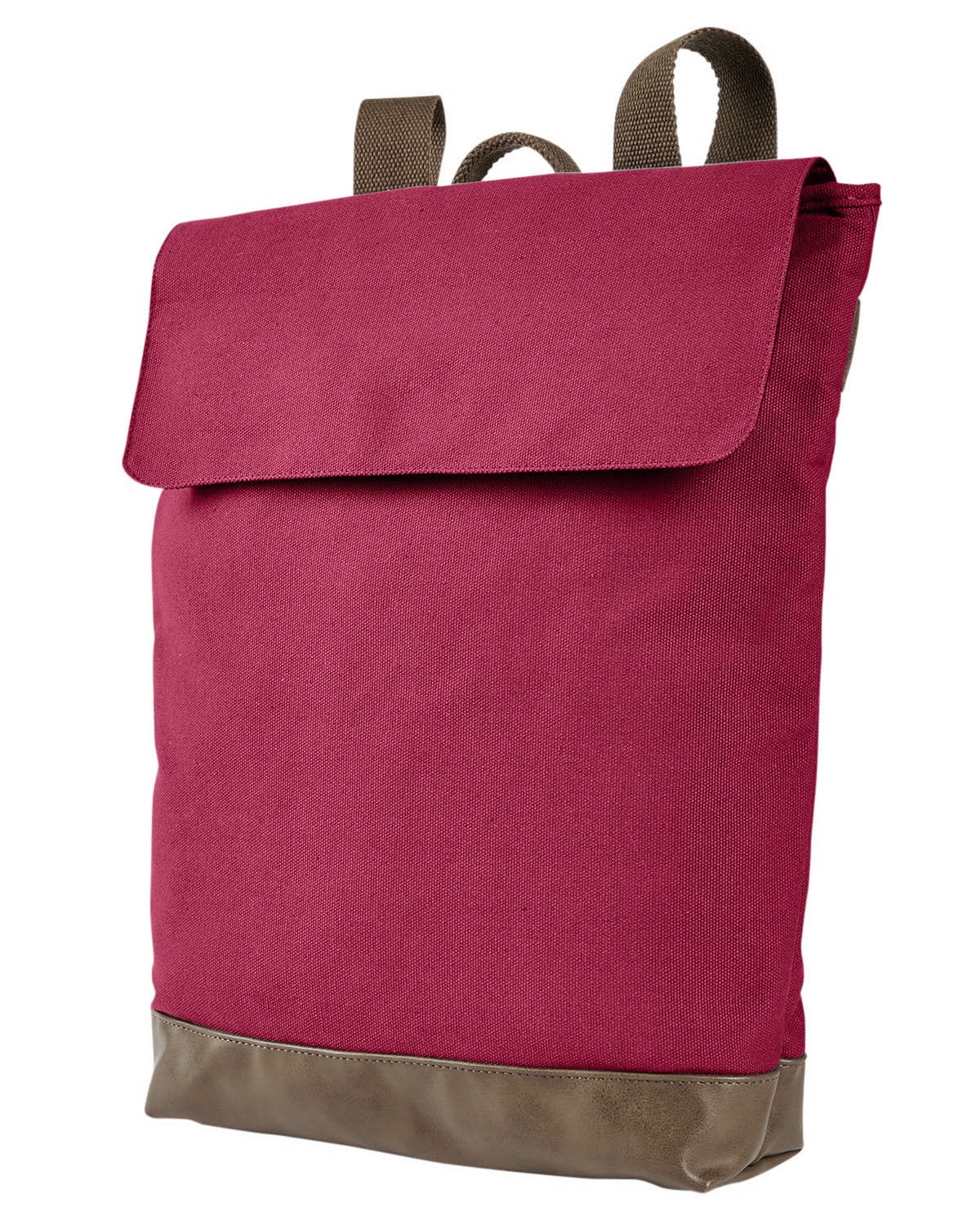 Authentic Pigment Canvas Rucksack - CHILI/ BROWN - OS - Walmart.com