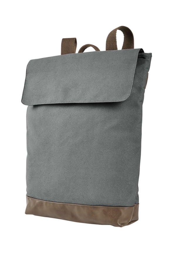 Canvas Rucksack - SMOKE/ BROWN - OS