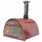Authentic Pizza Ovens Maximus Portable Wood-Fired Pizza Oven   Red, Outdoor Pizza & Bread Oven