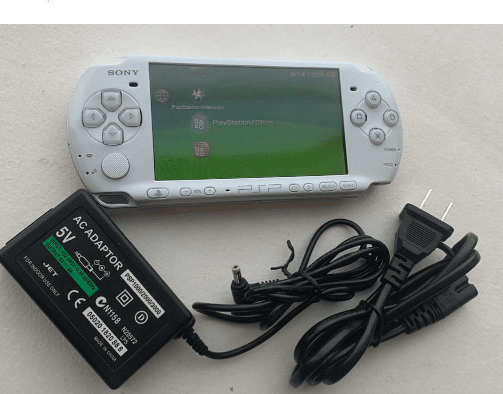 Sony Playstation Portable (PSP) 3000 Series Handheld Gaming Console System  - White (Renewed)