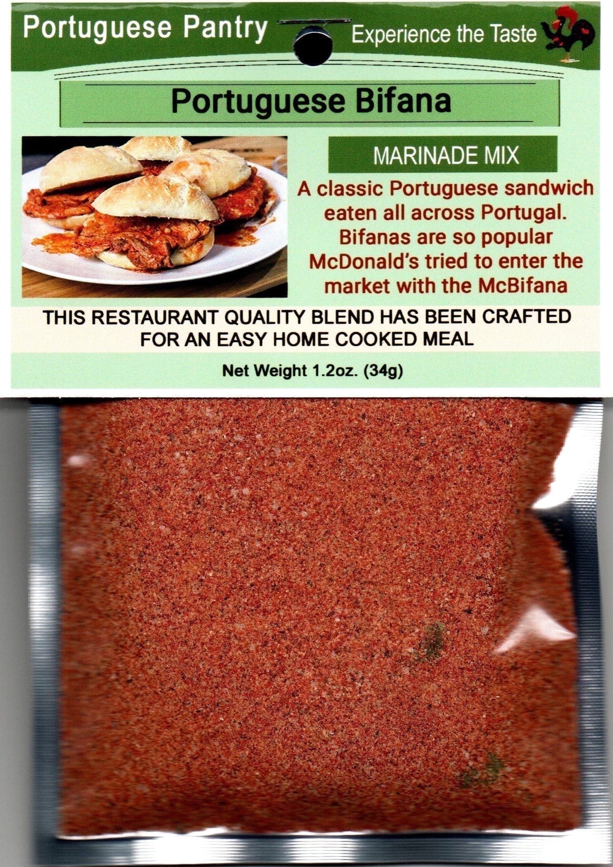 Authentic Portuguese Bifanas Marinade Mix - Perfect for Pork Cutlets ...