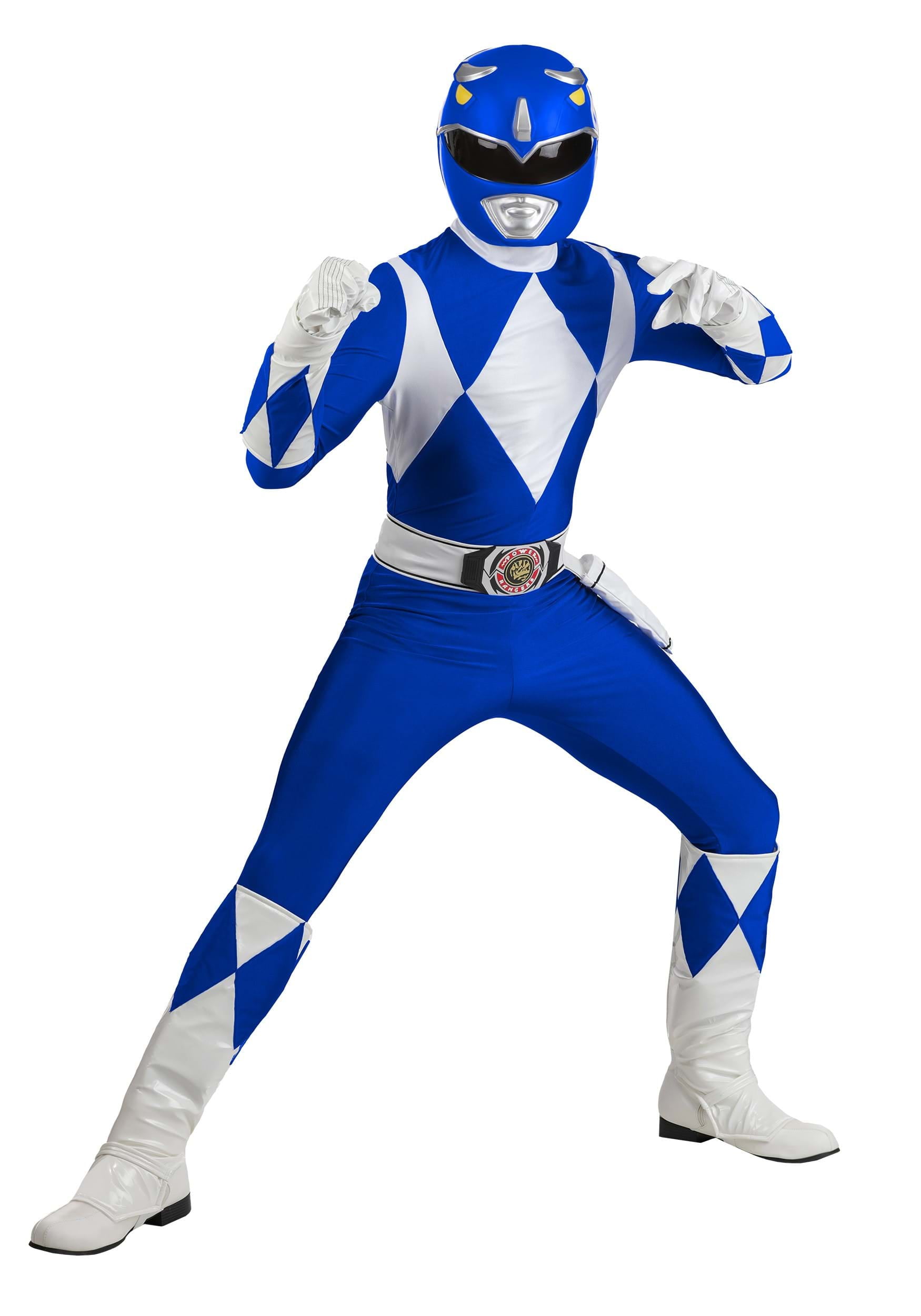 Authentic Power Rangers Blue Ranger Men's Costume - Walmart.com