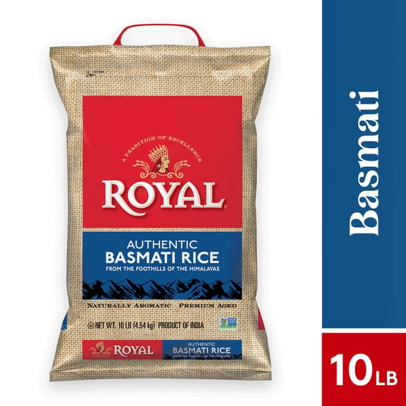 Authentic Royal Basmati White Rice, 10 lbs