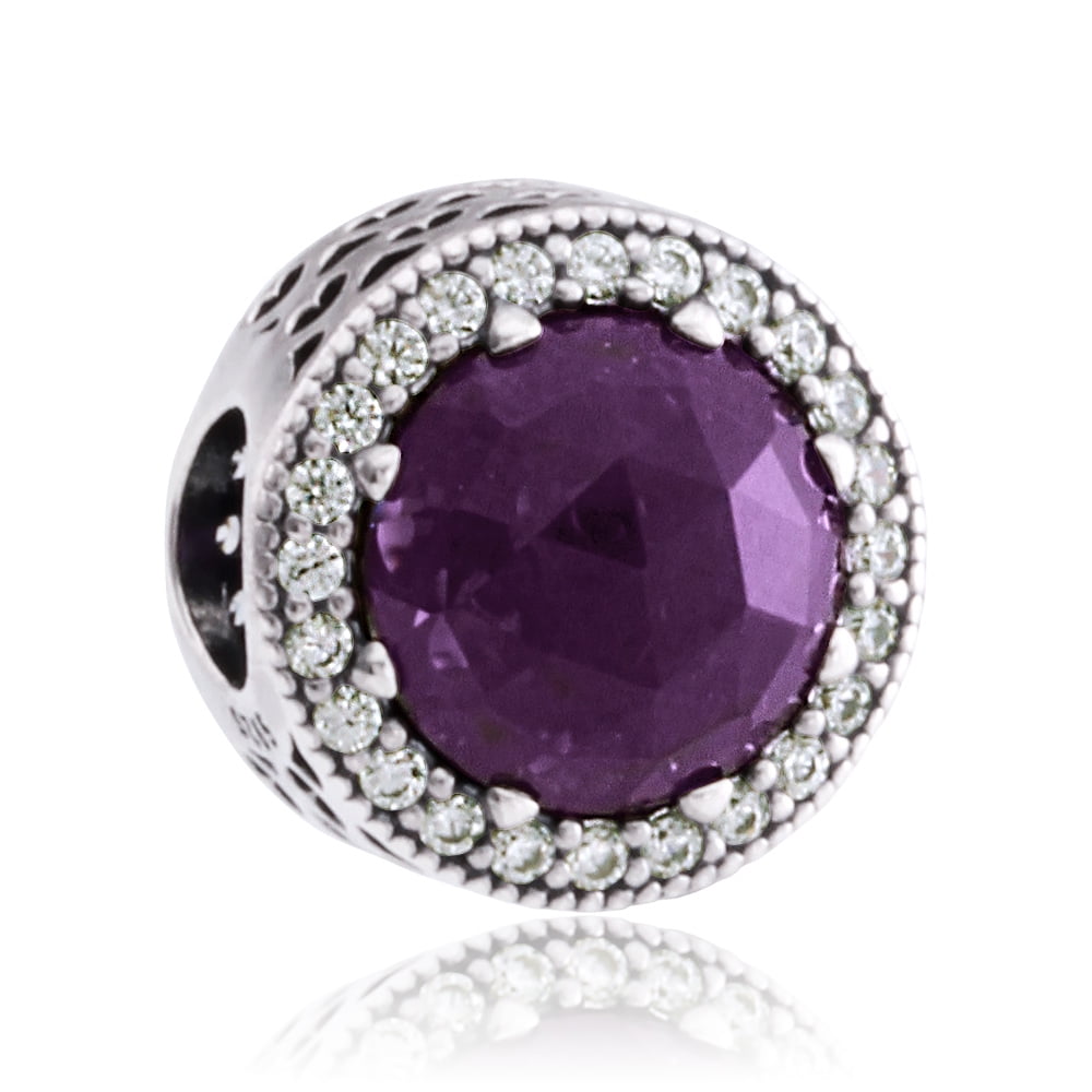 Purple radiant hearts shop of pandora ring