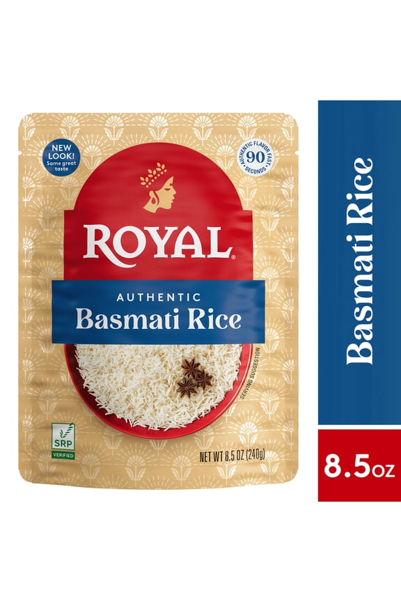 Authentic Royal Ready-to-Heat Long Grain White Basmati Rice, 8.5 oz