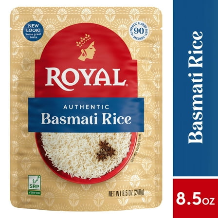 Authentic Royal Ready-to-Heat Long Grain White Basmati Rice, 8.5 oz
