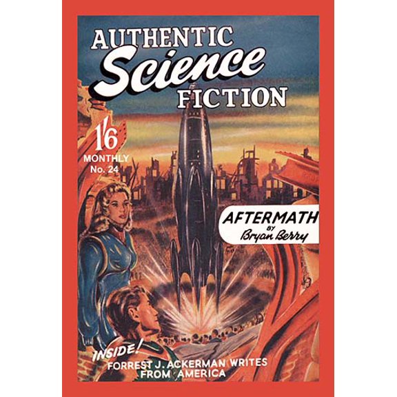 Authentic Science Fiction: Blast Off Fine art canvas print (20" x 30")