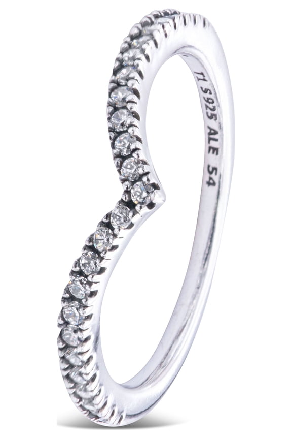Authentic Shimmering Wish Ring, Clear CZ 196316CZ-52 EU 6 US