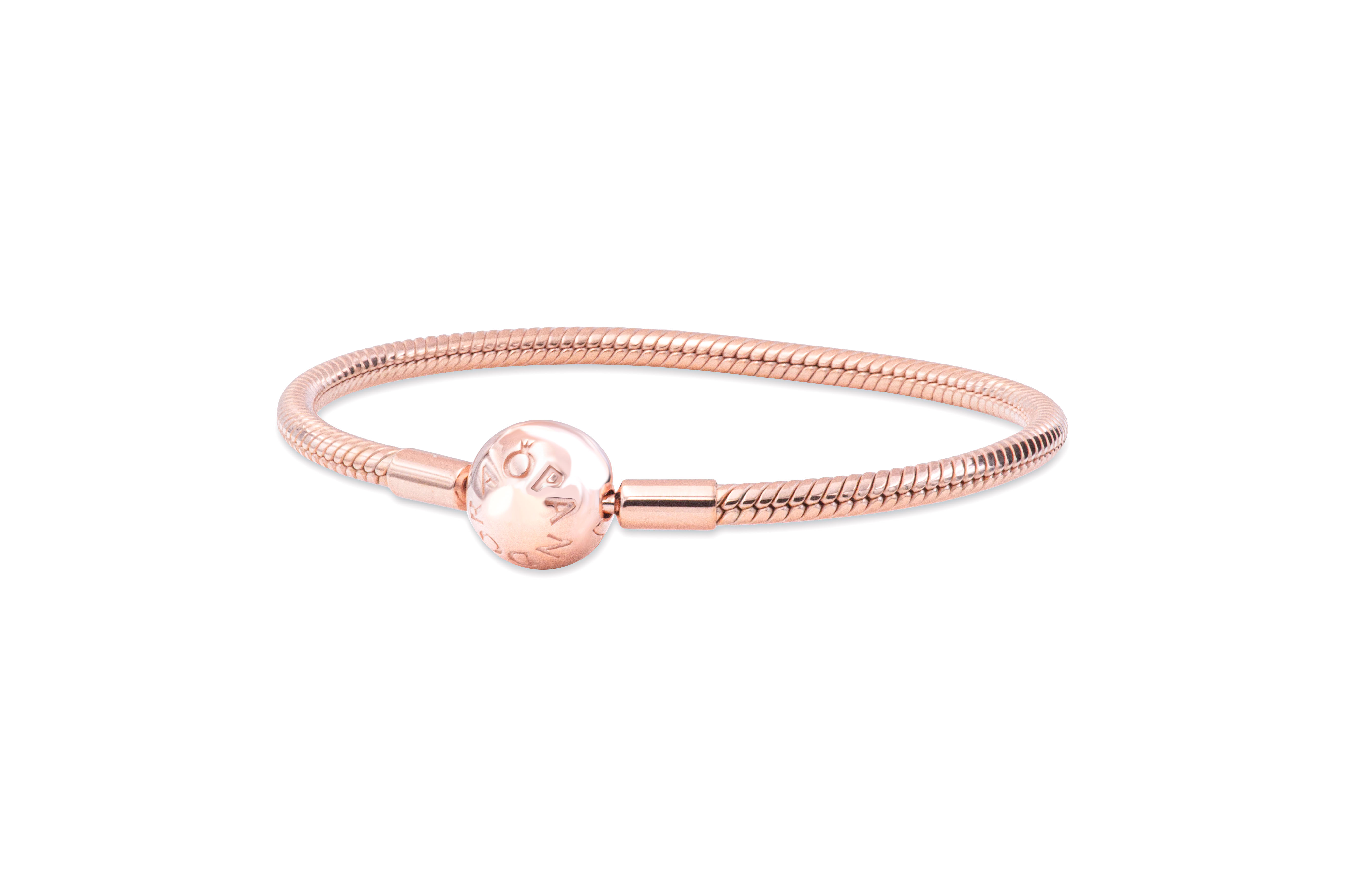 Pulsera lisa con cierre PANDORA Rose
