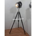 thumbnail image 1 of Authentic Spotlight Black Wood Search Light Floor Lamp With Black Finish Tripod Stand, 1 of 4