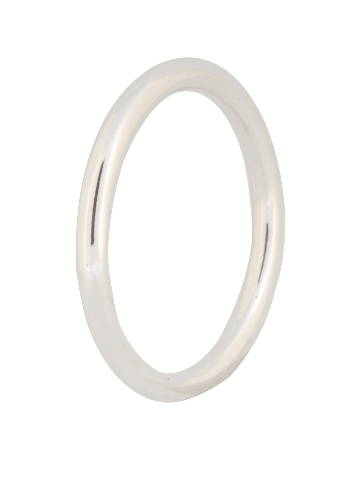 Authentic Sterling Silver Oxidized Quietly Spoken Stackable Ring 190616 52