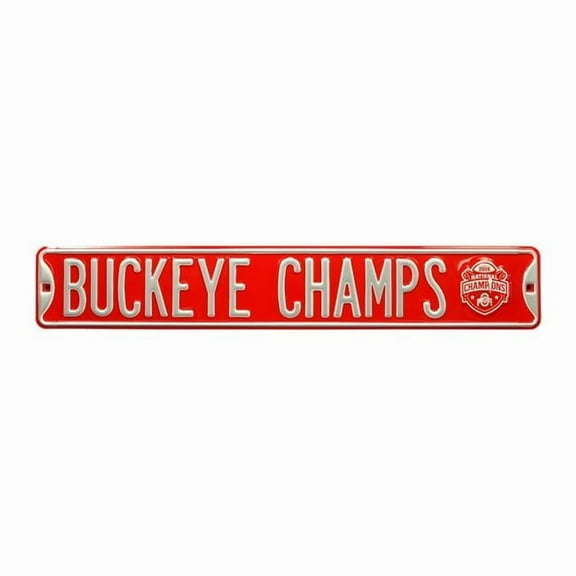 Authentic Street Signs 70417 2014 Buckeye Champs Logo