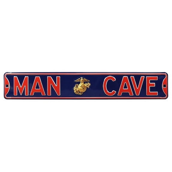 Authentic Street Signs Man Cave Enlisted Marine Wall D cor