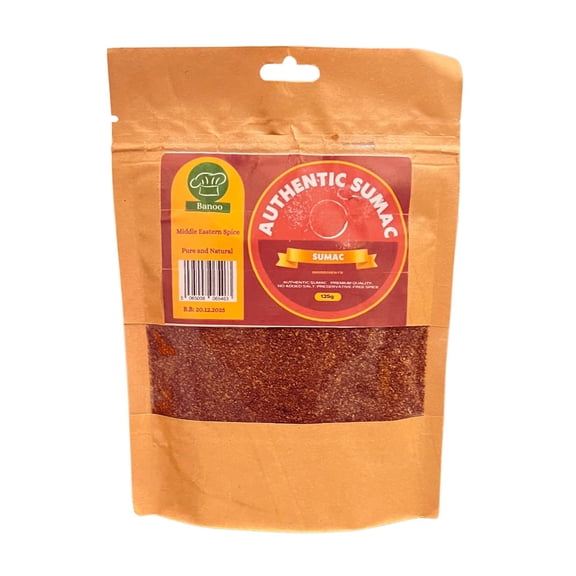 Authentic Sumac - 100% Natural, Salt-Free, Preservative-Free, and No Added Colours (125g)