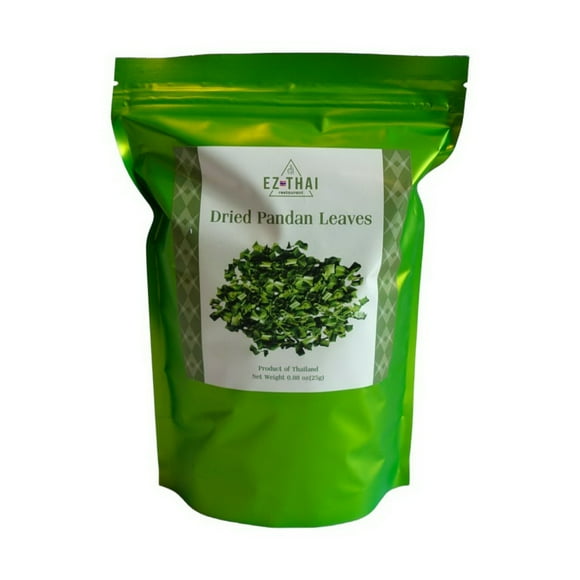 Authentic Thai Flavor: Green Dried Pandan Leaves 1oz - Natural Herbal Tea Aroma
