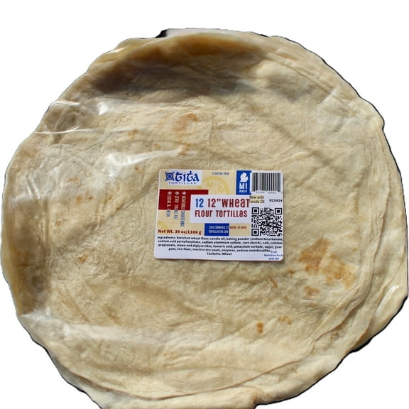 Authentic Tortillas Tita 12" Wheat Flour Tortillas - Case of 5