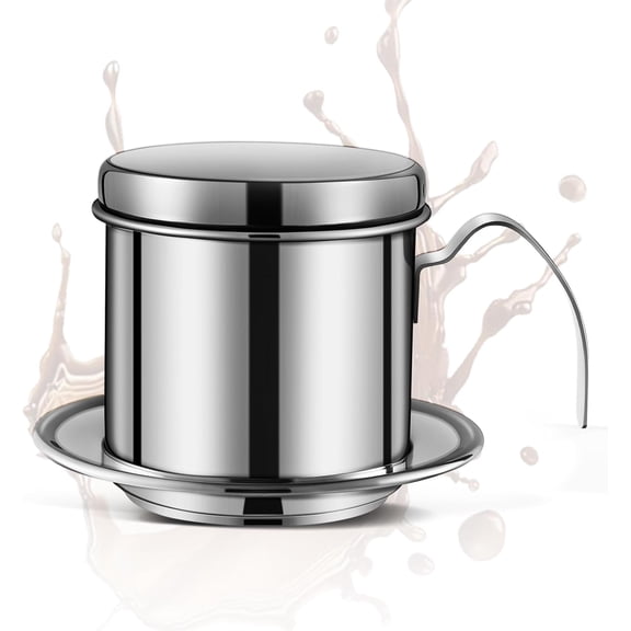Authentic Vietnamese Coffee Dripper | Heavy-Duty Phin Filter Vietnamese Coffee Maker | Premium Stainless Steel Phin Coffee Filter for Rich Slow-Drip Brew