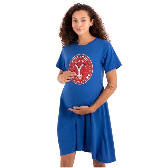 Yellowstone Dutton Ranch Y Logo Brand Women's Maternity Dress Brisco Brands M