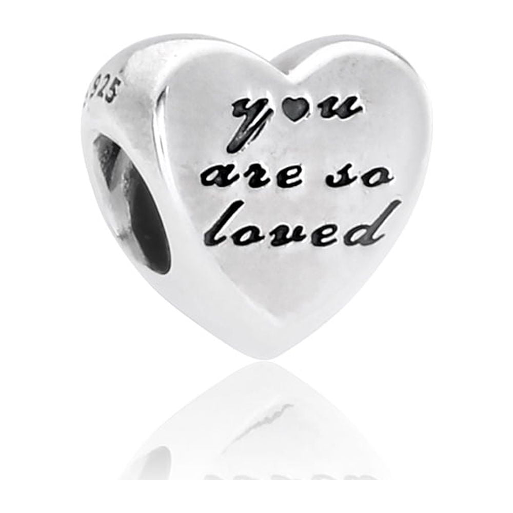 Authentic You Are So Loved Charm in 925 Sterling Silver 791730