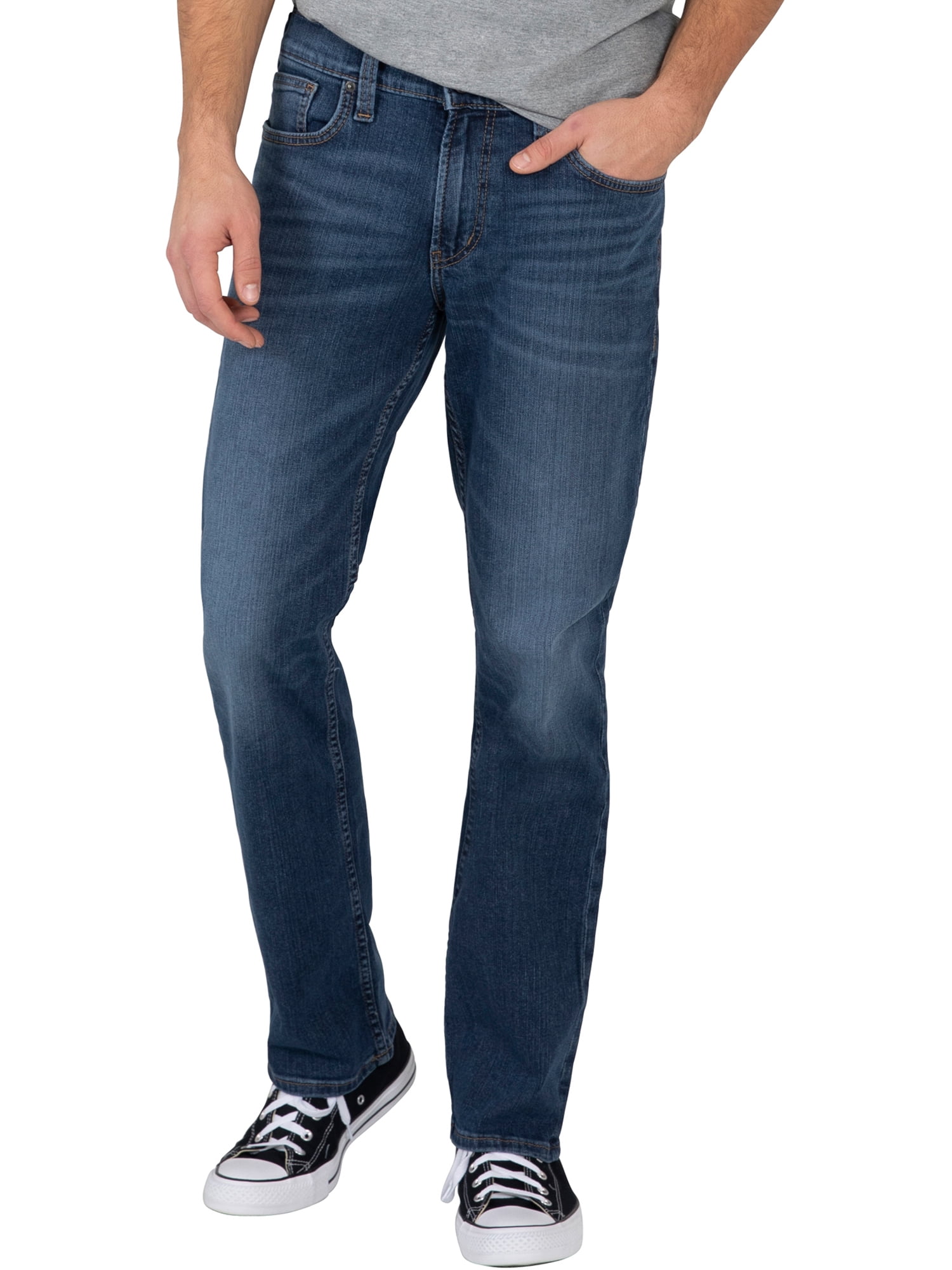 Authentic by Silver Jeans Co. Men's Relaxed Fit Straight Leg Jean ...
