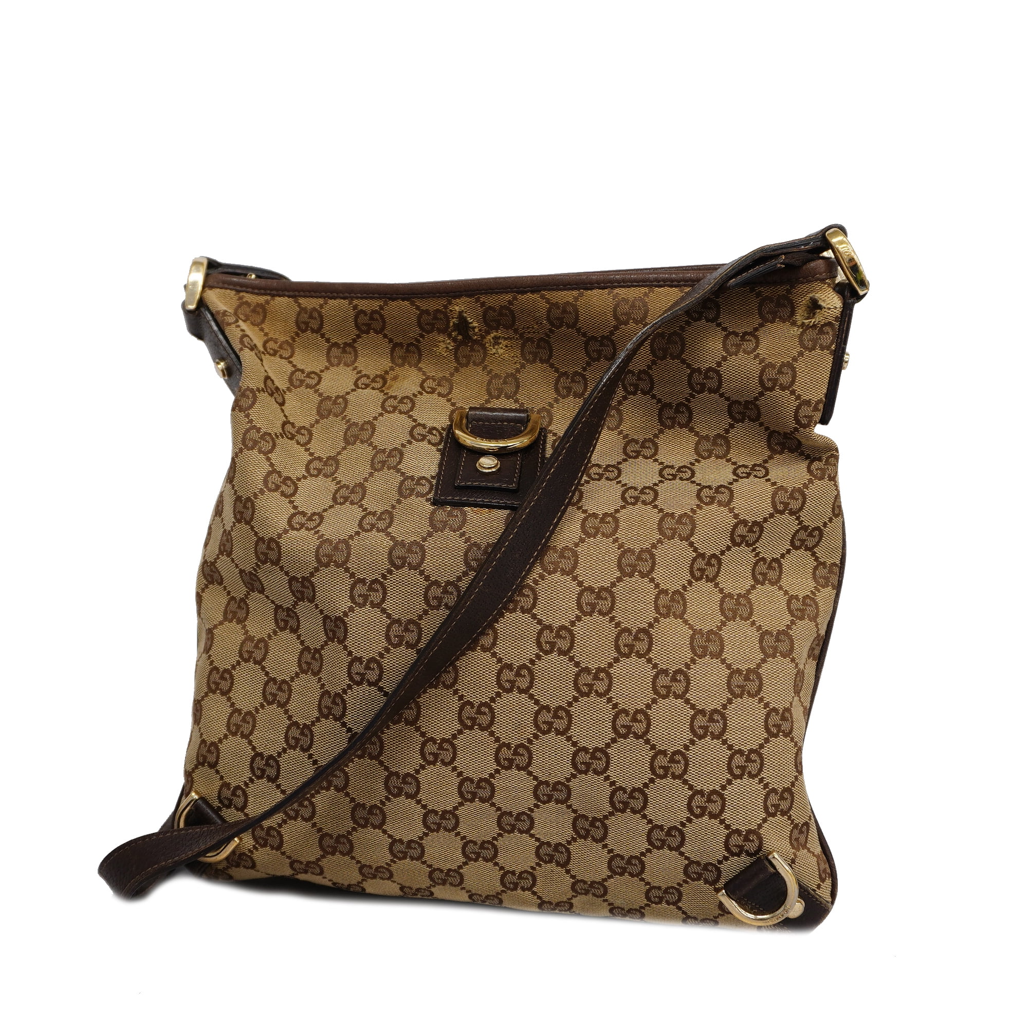 Authenticated Used Auth Gucci GG Canvas Shoulder Bag 131326 GG Canvas