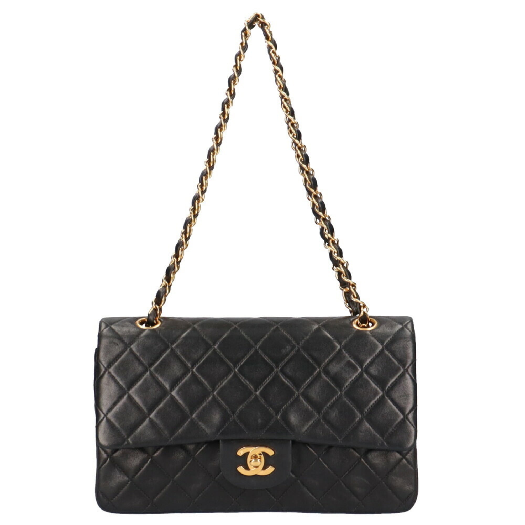 Authenticated Used Chanel CHANEL chain matelasse shoulder bag lambskin