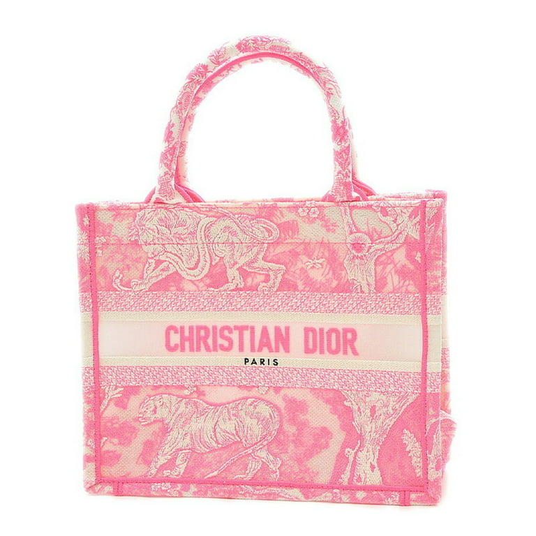 Dior - Authenticated Handbag - Cloth Pink for Women, Good Condition
