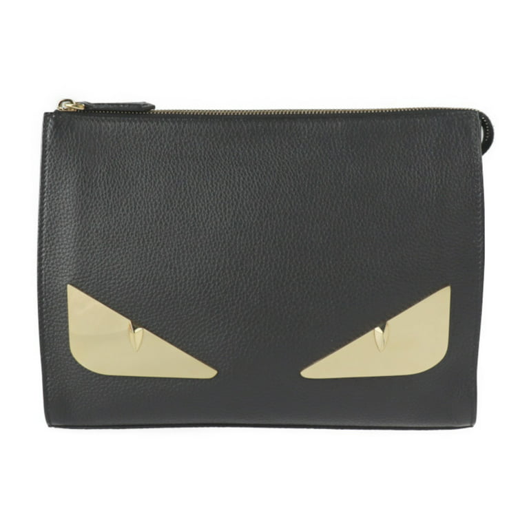 Fendi Authenticated Leather Clutch Bag