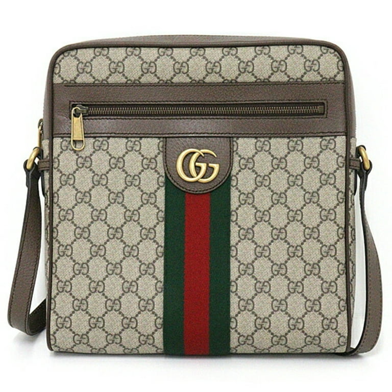 Gucci Beige & Brown Small Ophidia Messenger Bag for Men