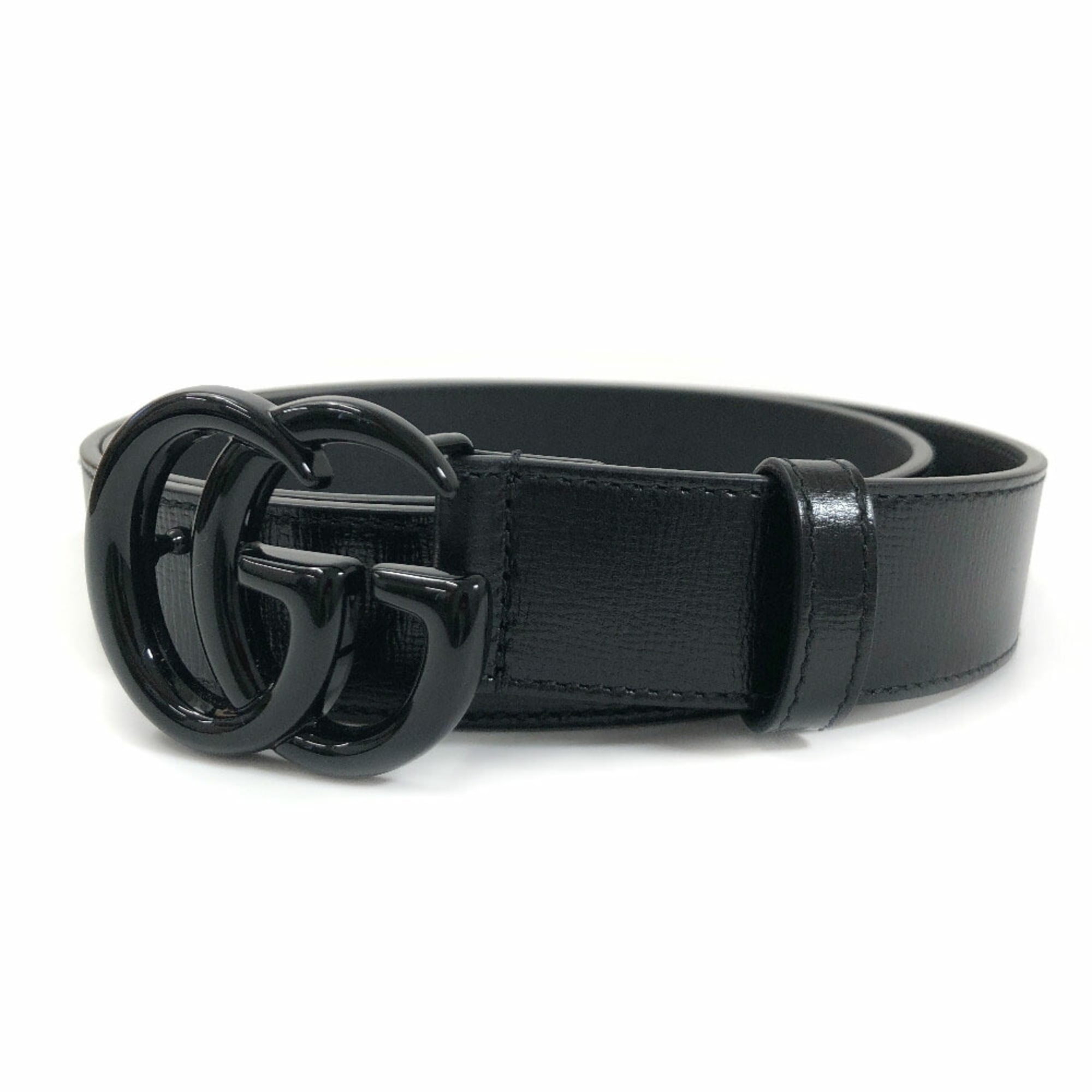 GUCCI Belts Women, Leather belt with Double G White