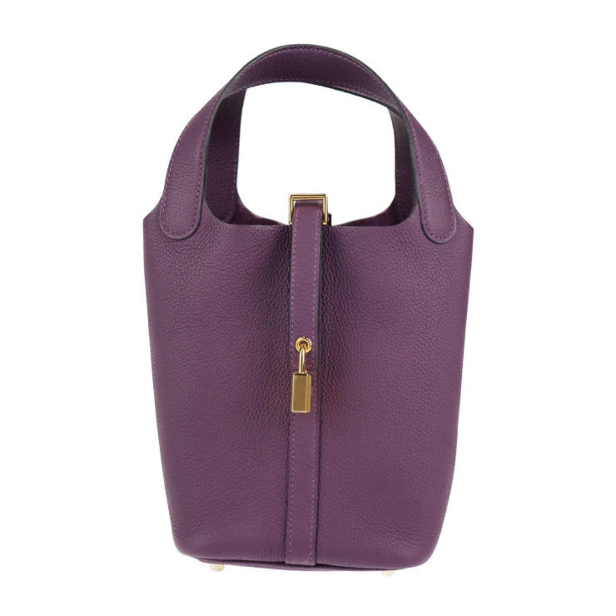 Hermès Authenticated Picotin Leather Handbag